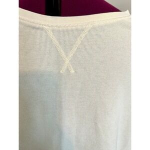 LL Bean MensXL Waffle Knit Thermal Shirt Cream Cotton Long Sleeve/Staple/Capsule